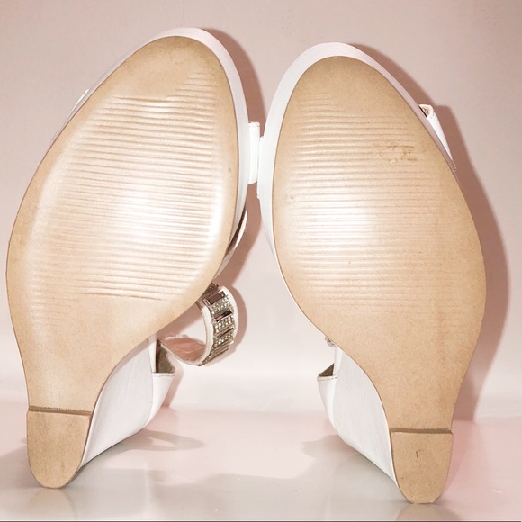 CRYSTAL ANKLE STRAP WEDGES - Picture 8 of 8